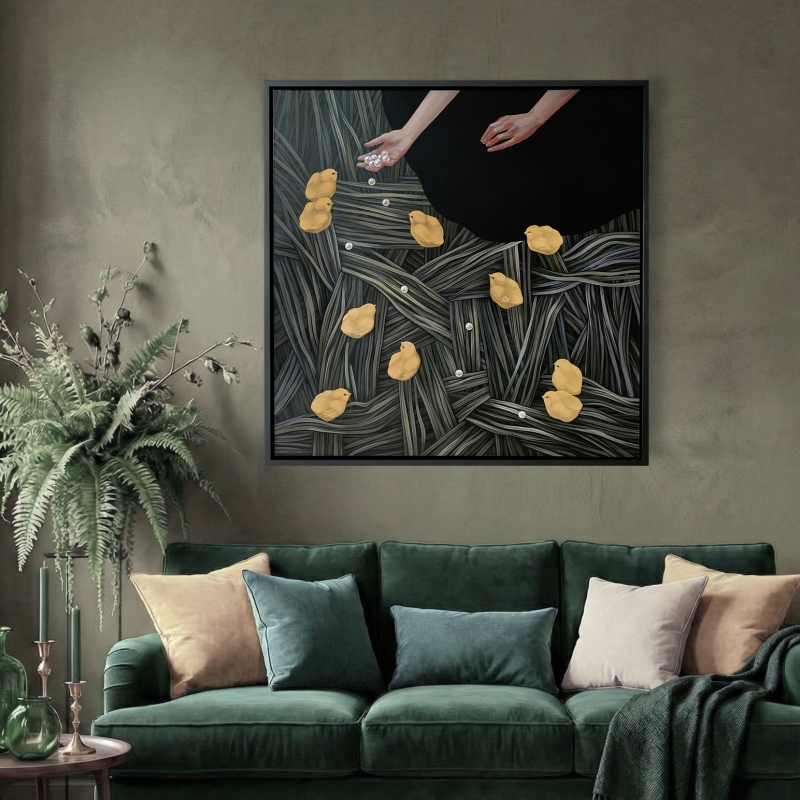 «Ценности» 100х100 - Холст, акрил.