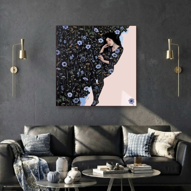 «Сон-трава» 120х120 - Холст, акрил.