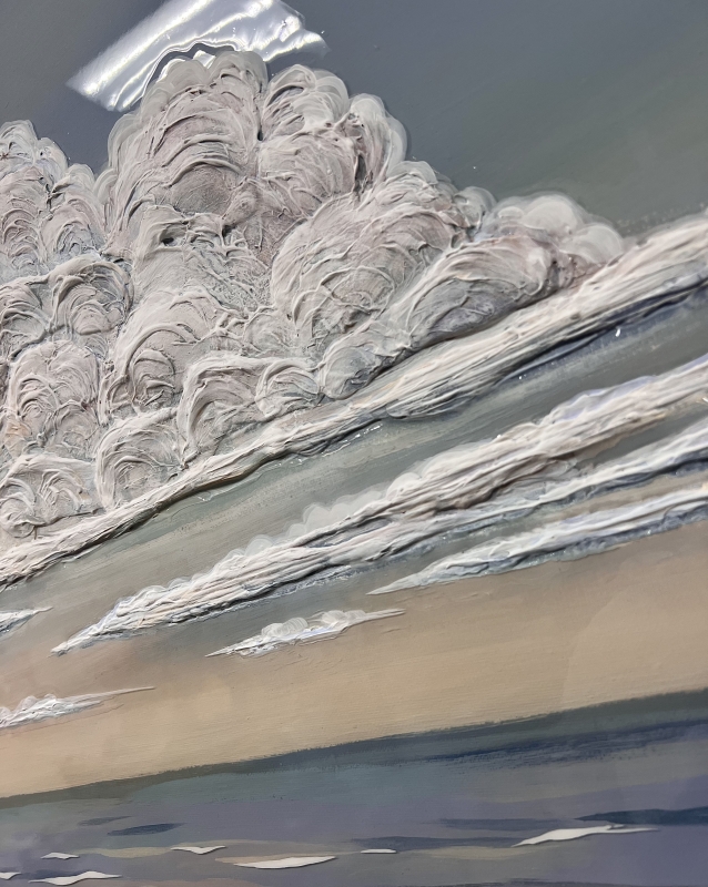 Круглая картина "Облако" 