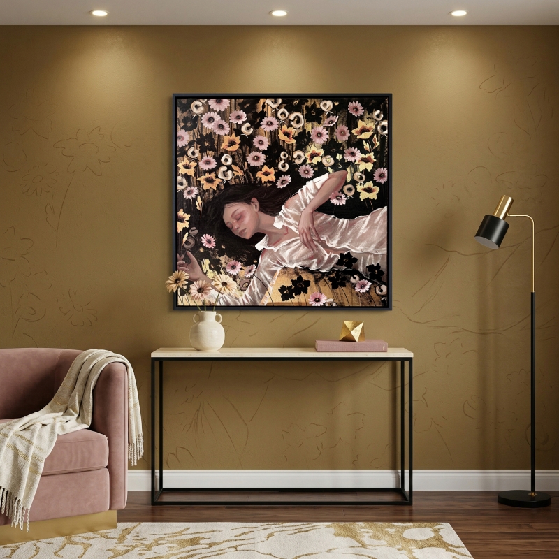 "Летний сон-она" 100х100