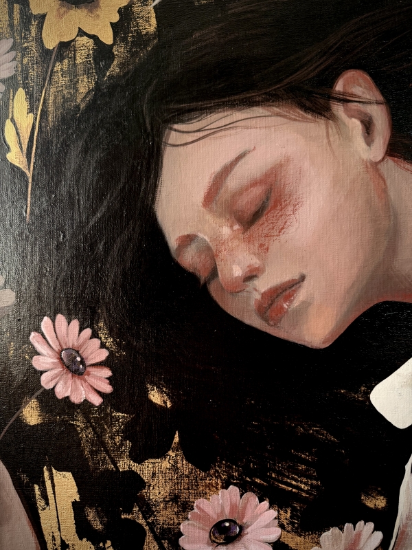 "Летний сон-она" 100х100