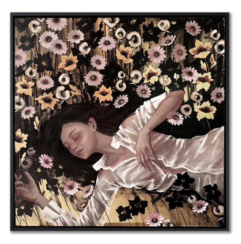 "Летний сон-она" 100х100