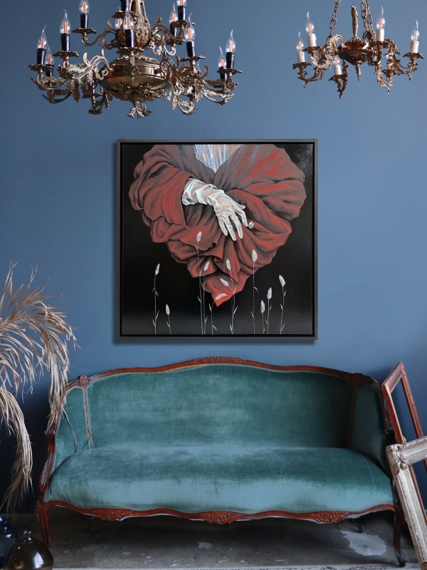 "Сострадание" 100х100 - Холст, акрил.