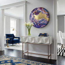 Круглая картина "Путь к свету" 70см