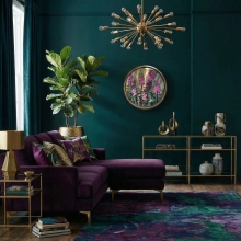 Круглая картина "Иван-чай" 54см